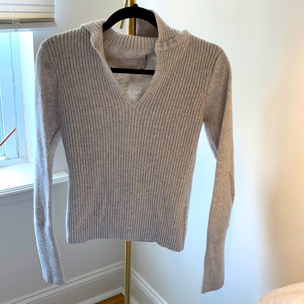 Club Monaco cashmere collared sweater